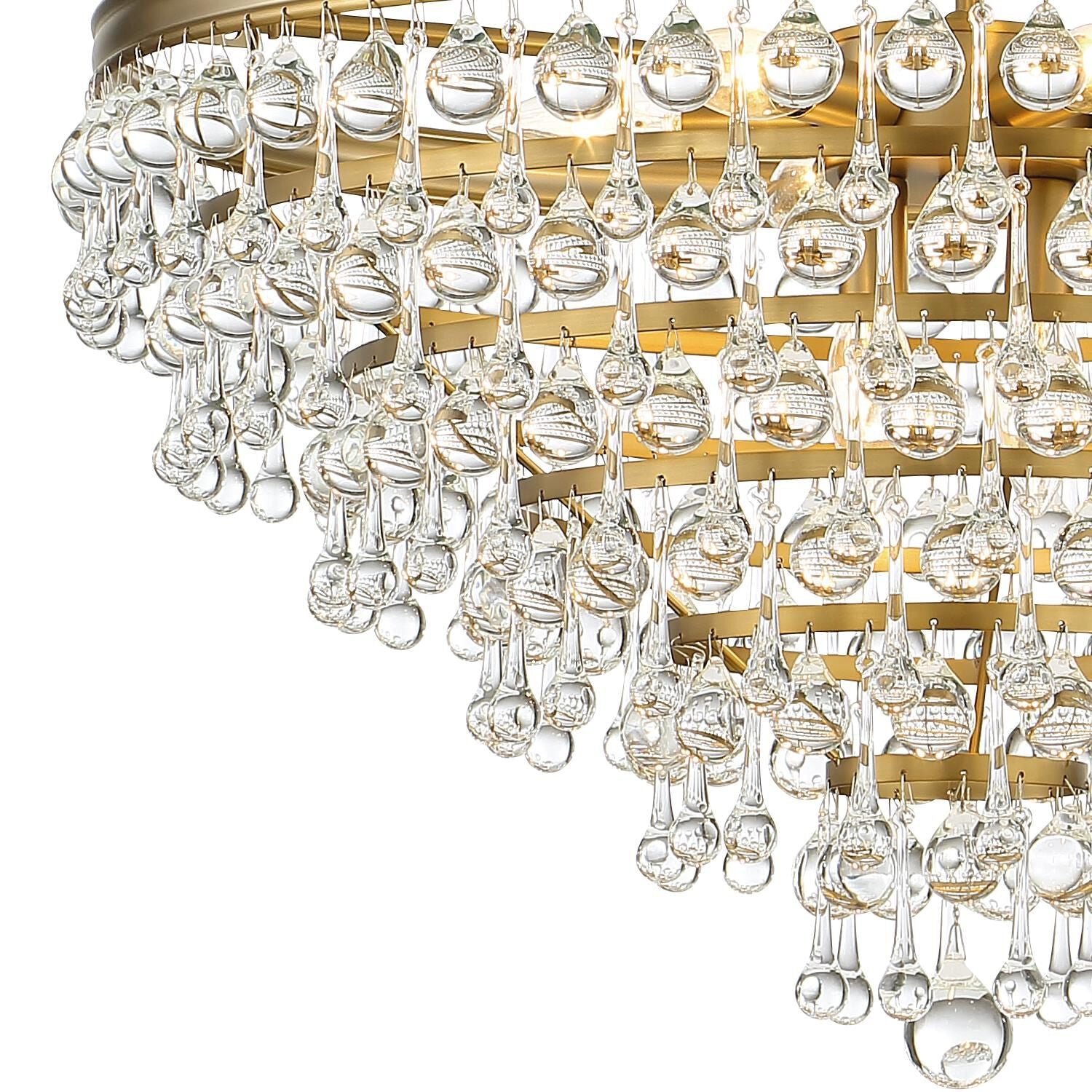 Crystorama Calypso 8-Light 25-Inch Chandelier, Clear Glass Accents
