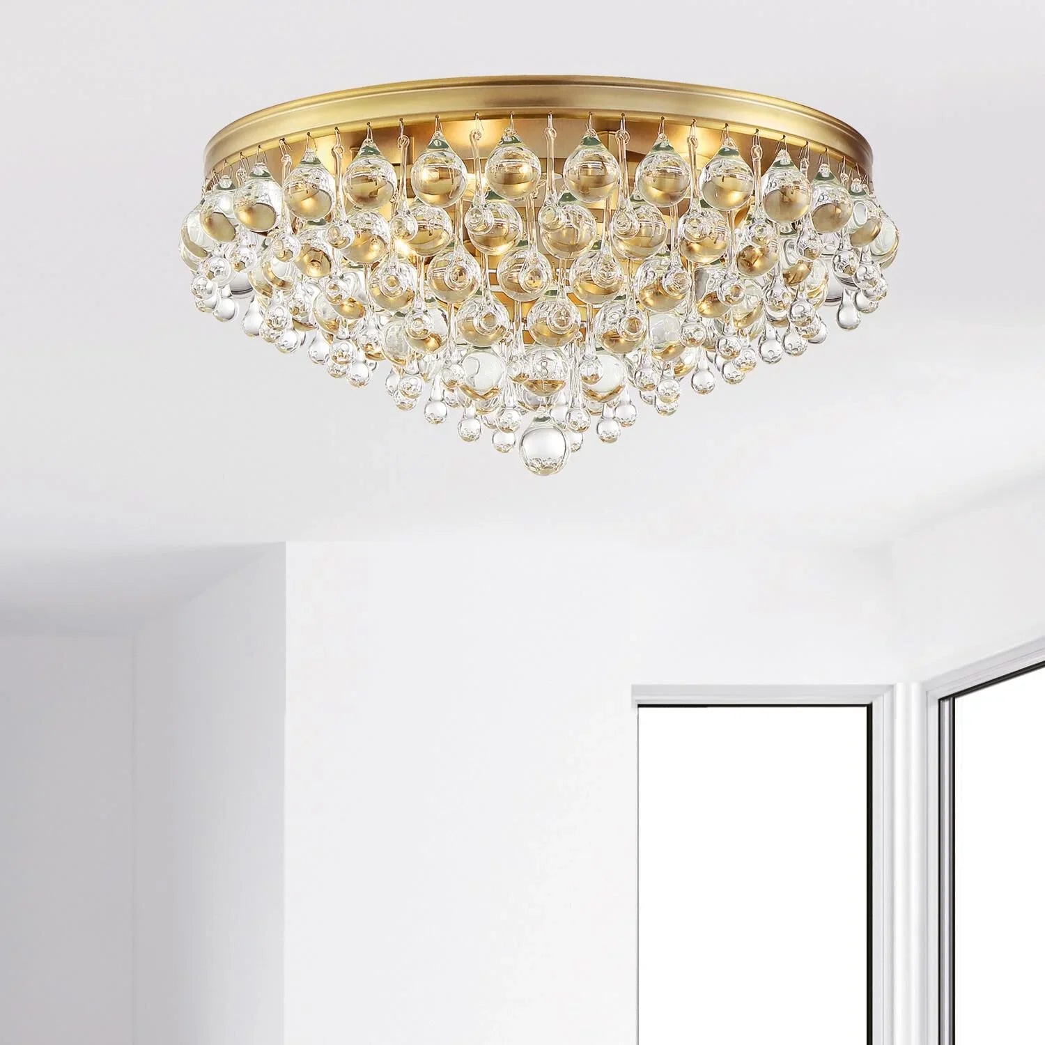 Calypso 20 Inch 6-Light Crystal Flush Mount