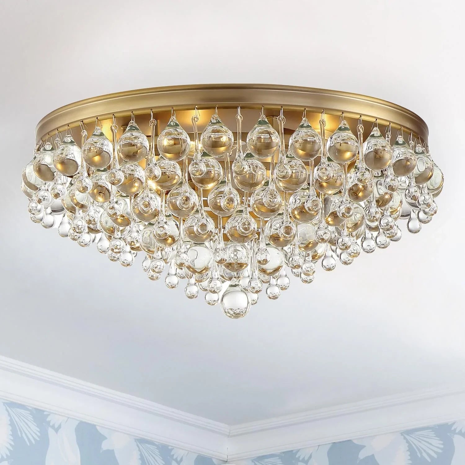 Calypso 20 Inch 6-Light Crystal Flush Mount