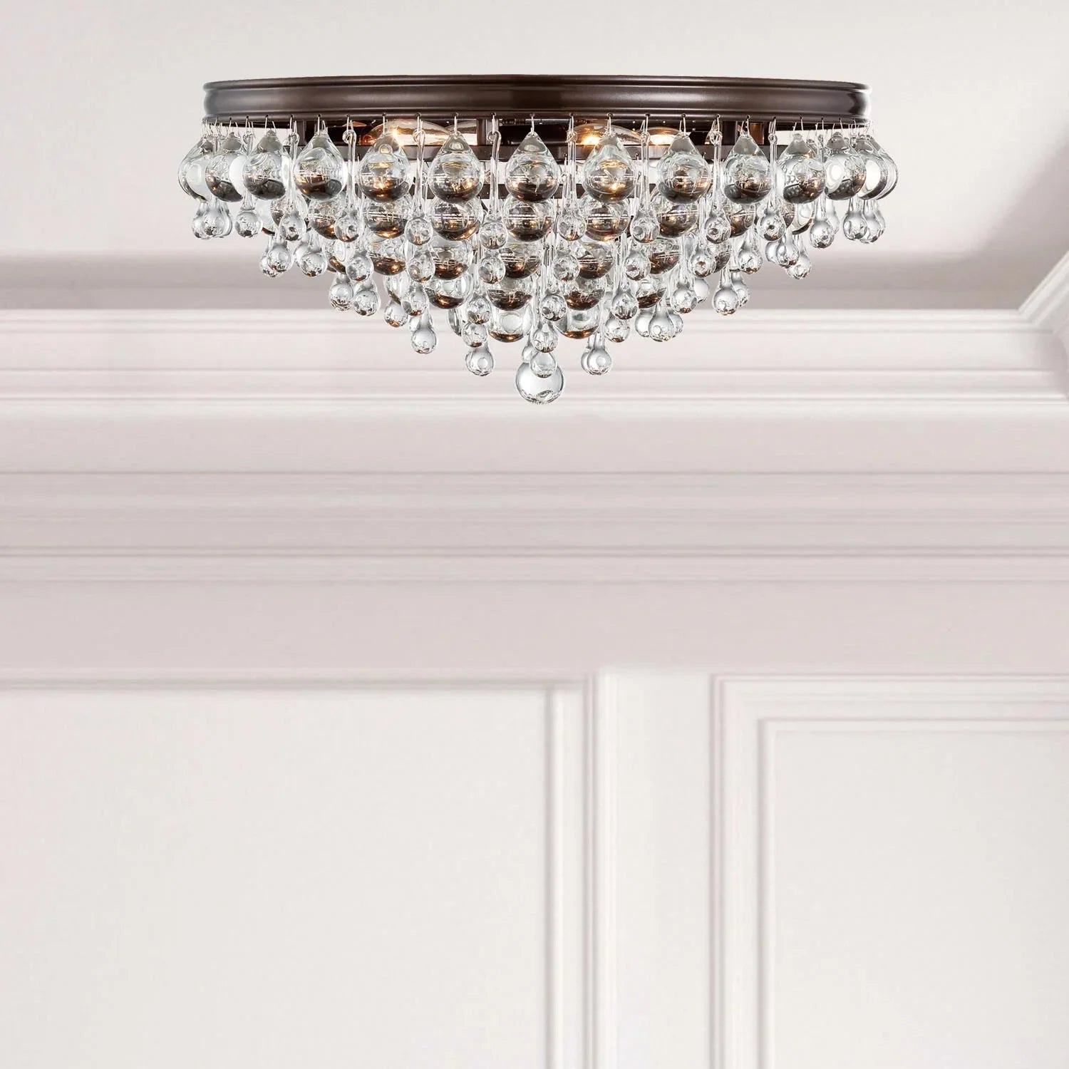 Calypso 20 Inch 6-Light Crystal Flush Mount