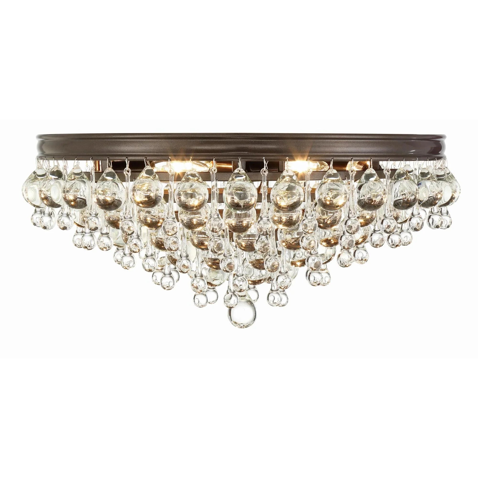 Calypso 20 Inch 6-Light Crystal Flush Mount