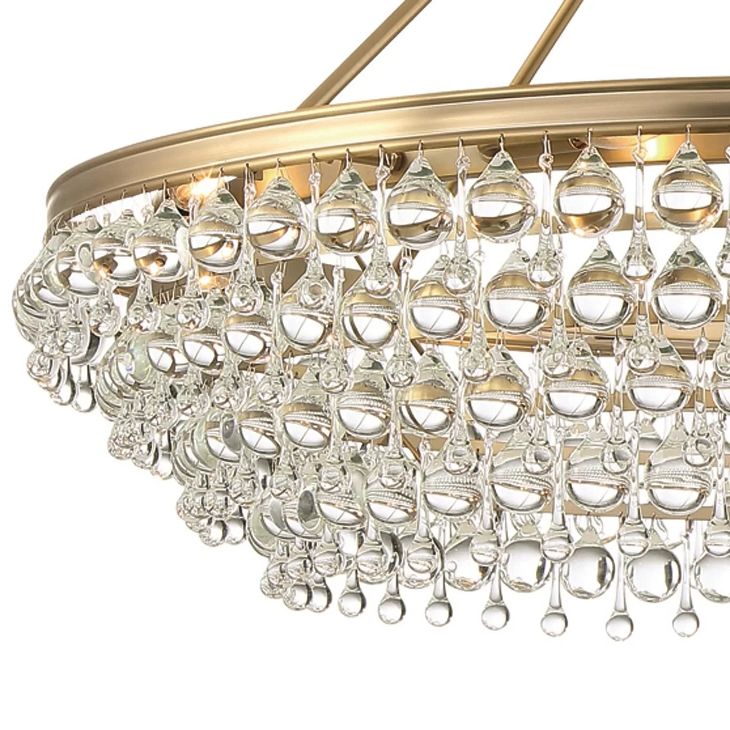 Calypso 8-Light Chandelier with Clear Crystal Drops