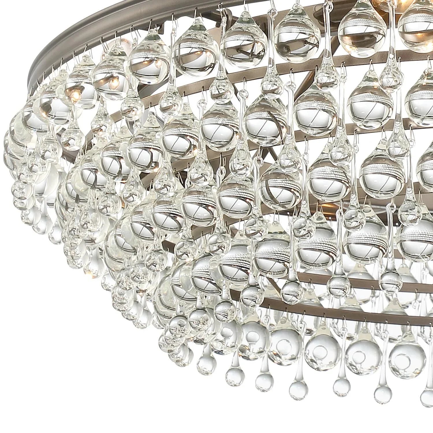 Calypso 8-Light Chandelier with Clear Crystal Drops