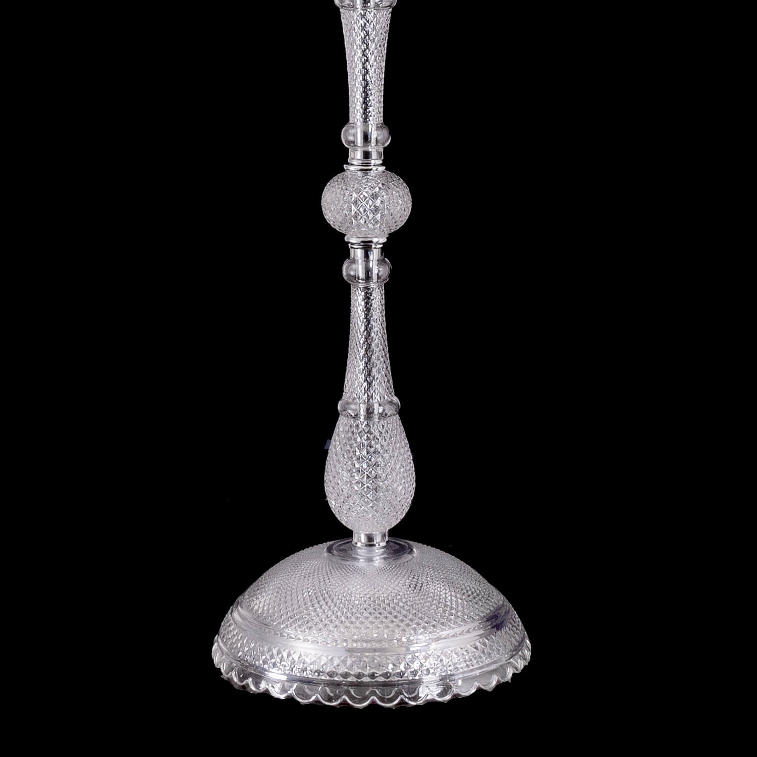Arcadian Zénith Crystal Candelabra With Fabric Shade