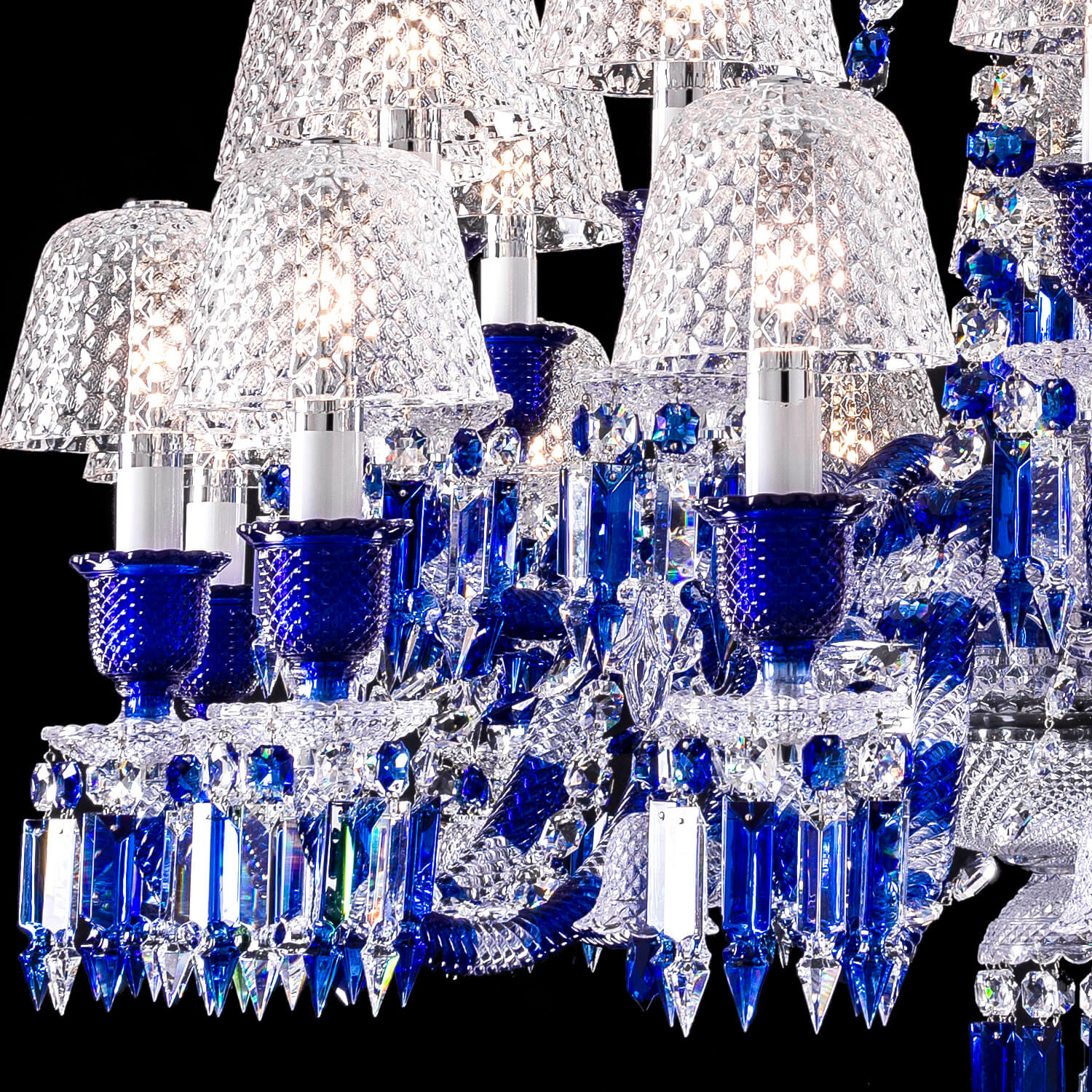Arcadian Zenith Faunacrystopolis Blue Crystal Chandelier