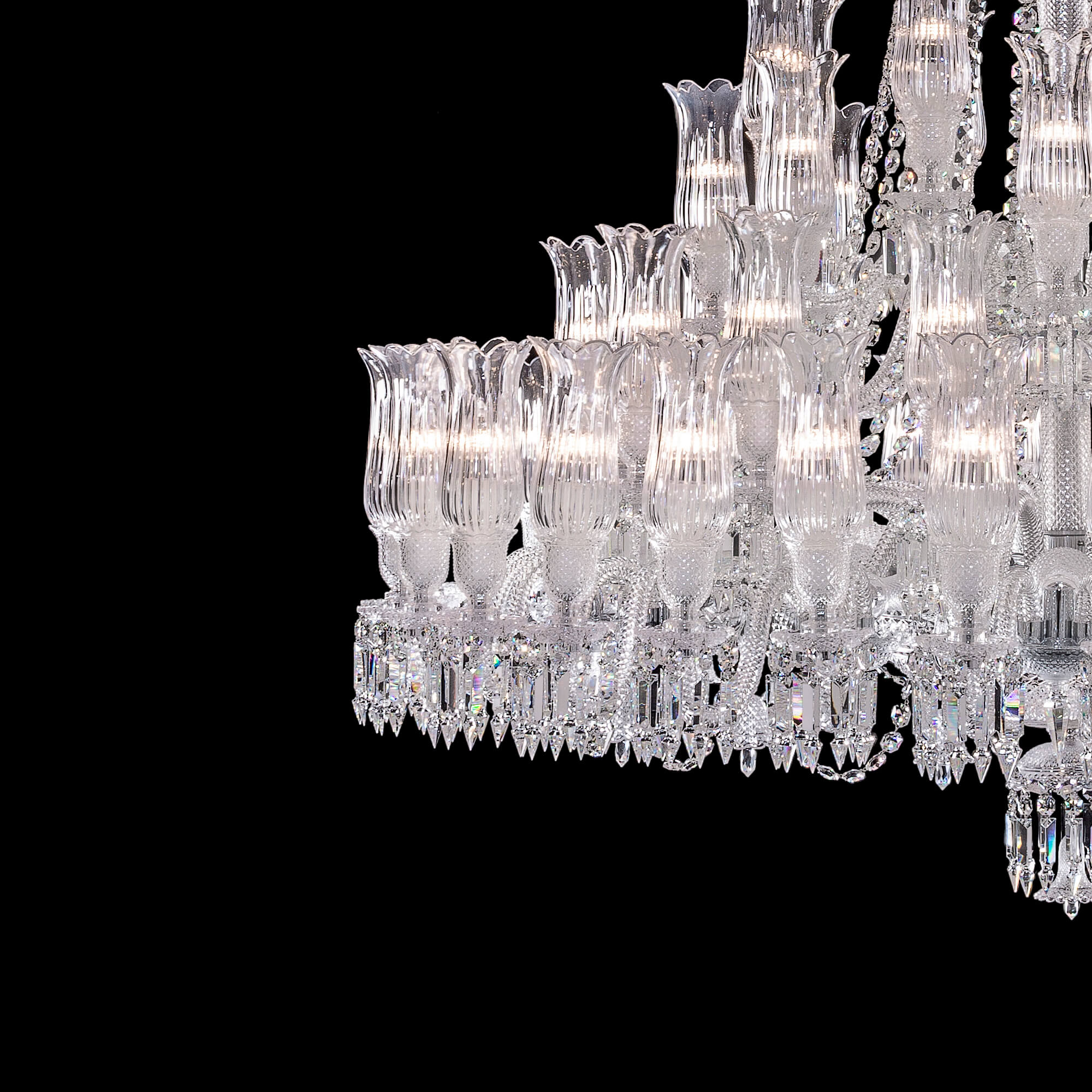 Arcadian Large Entrance Crystal Chandelier