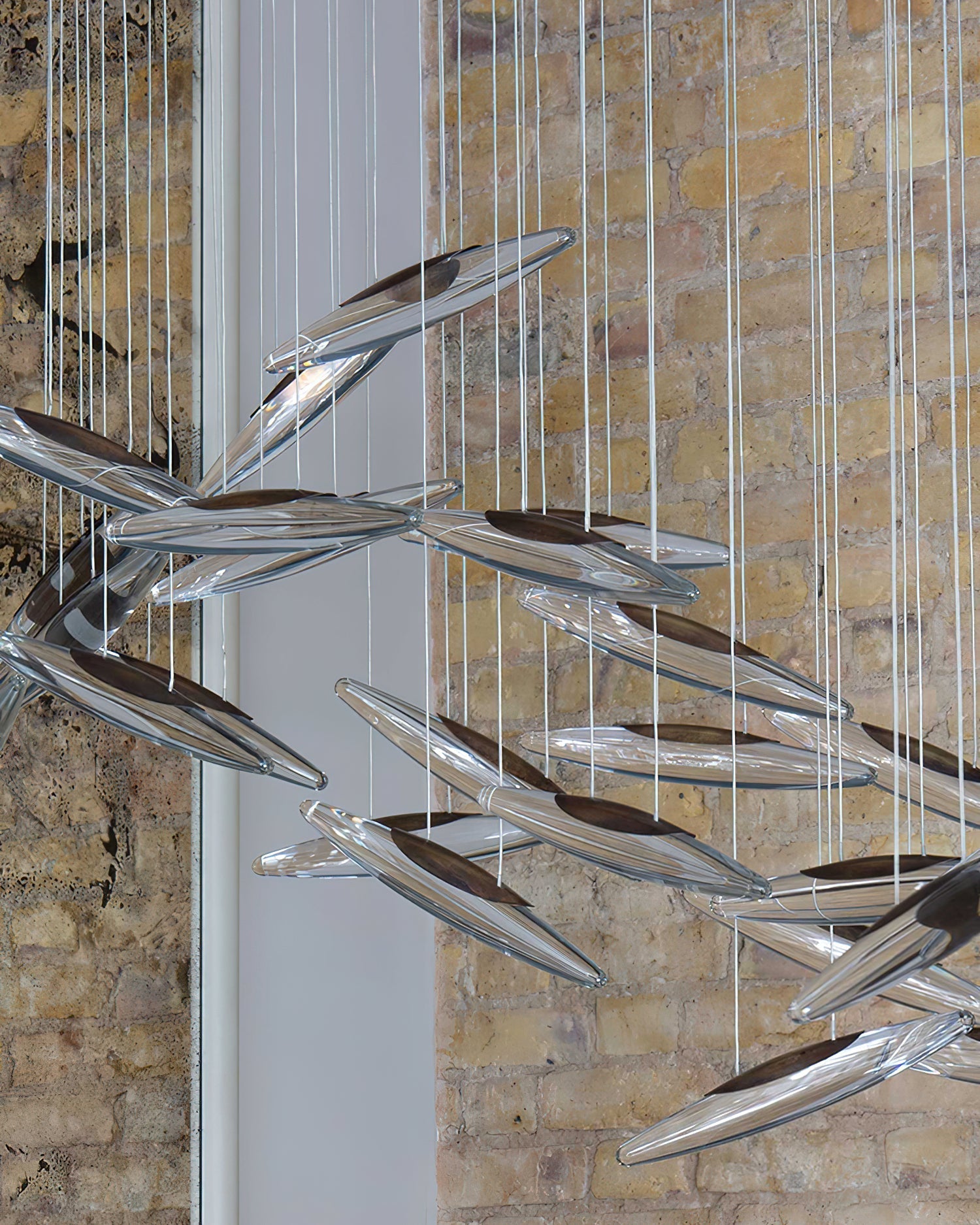 Moonlight Whispers Chandelier,Modern Spiral Glass Customisable Chandelier