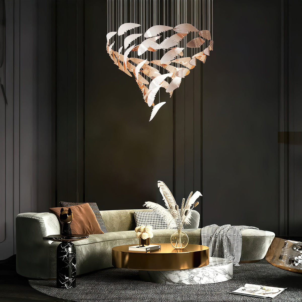Bennett Chandelier 23.6" 39.4"
