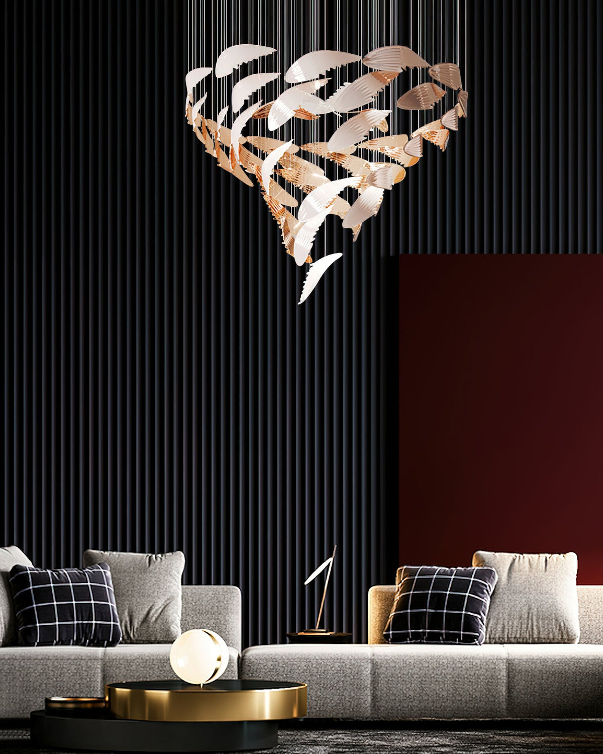 Bennett Chandelier 23.6" 39.4"
