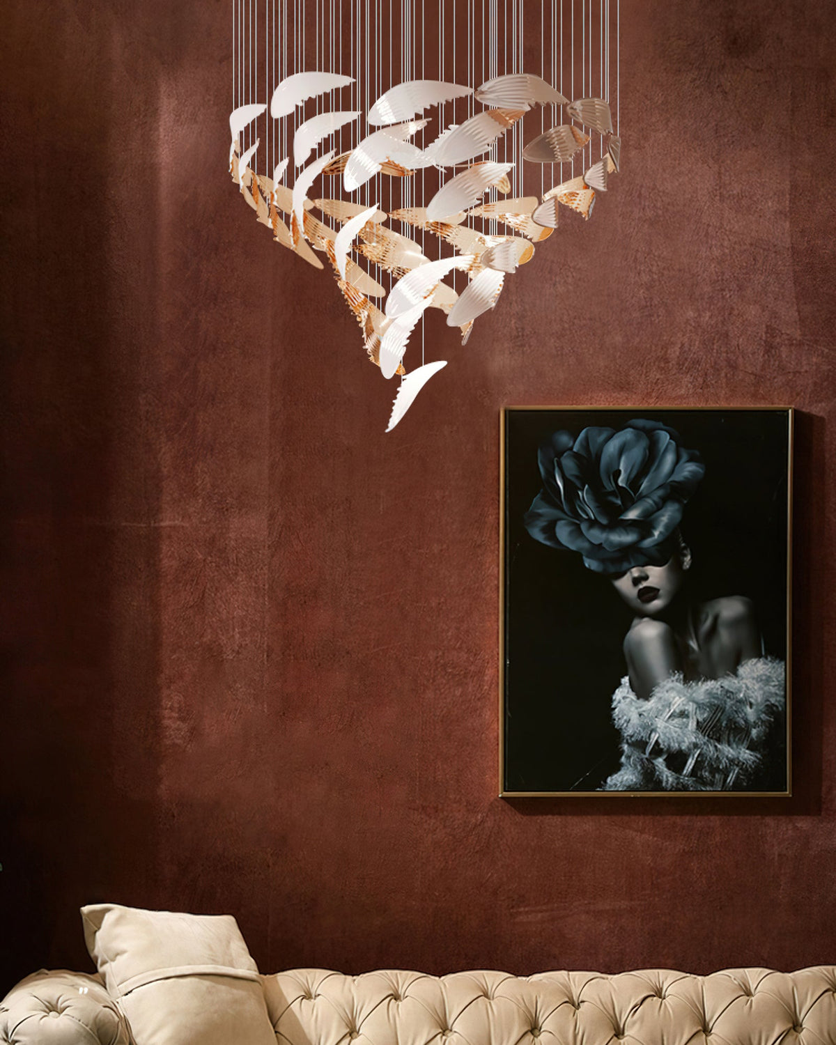 Bennett Chandelier 23.6" 39.4"