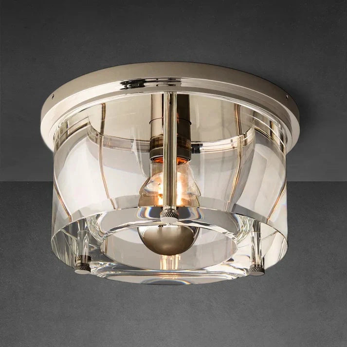 Saviler Glass Round Flushmount 10''12''14''