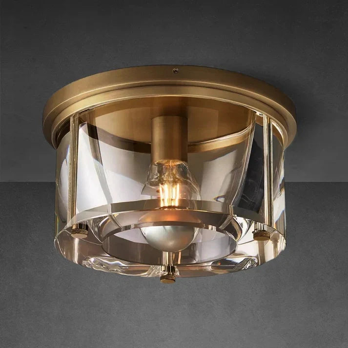 Saviler Glass Round Flushmount 10''12''14''