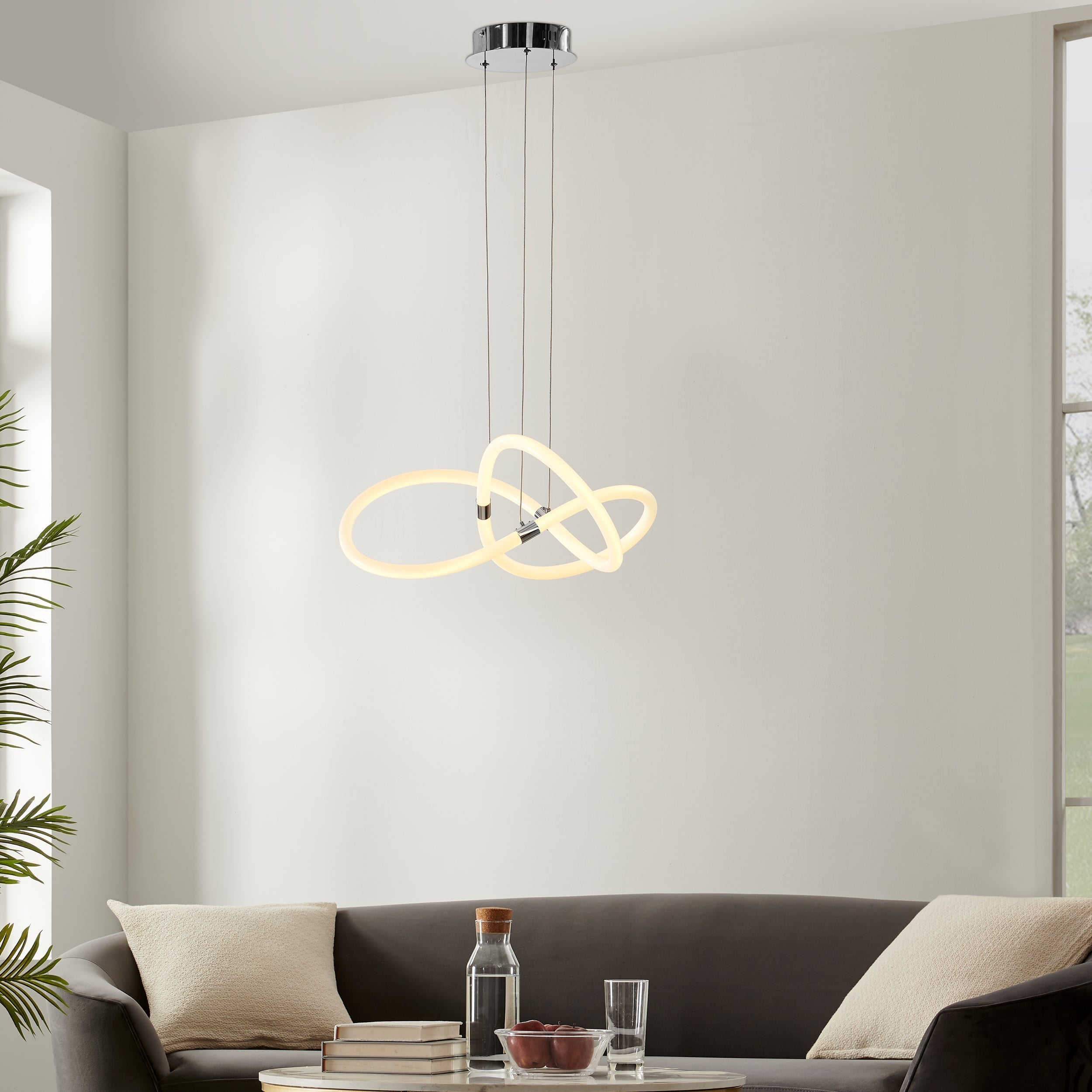 Daisy LED Adjustable Chandelier Chrome