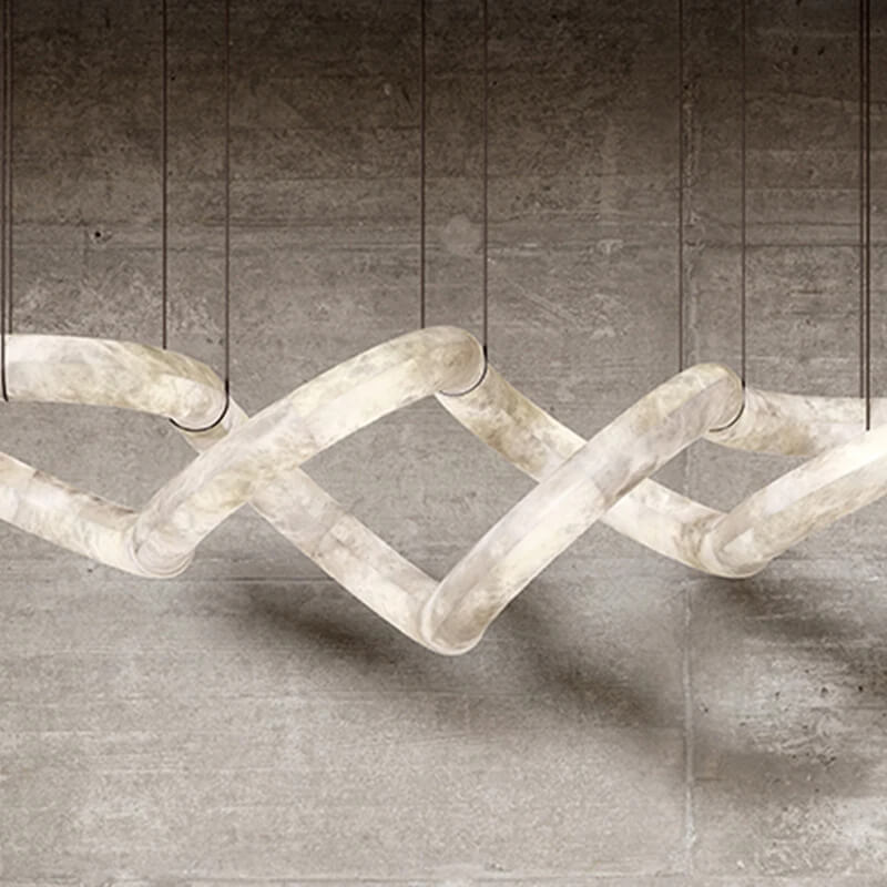 Joshua Luxury Indoor Designer Symmetrical Alabaster Chandelier