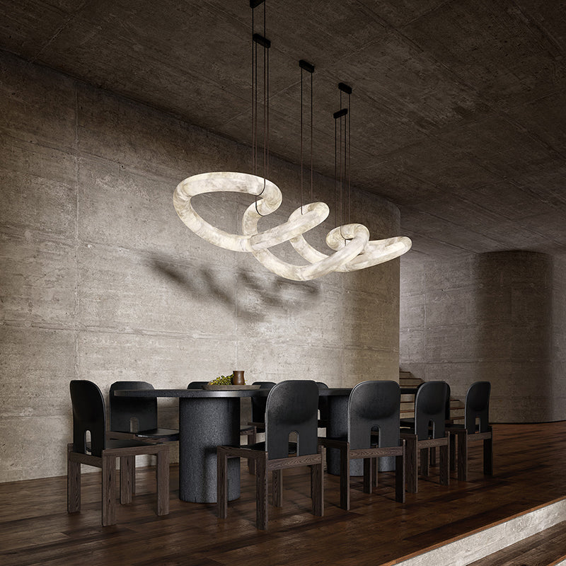 Joshua Luxury Indoor Designer Symmetrical Alabaster Chandelier