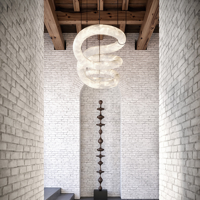 Joshua Luxury Indoor Designer Symmetrical Alabaster Chandelier