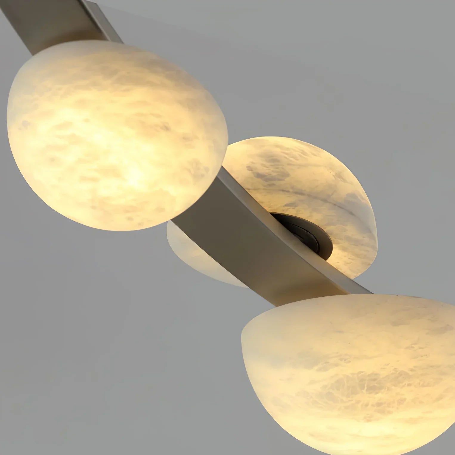 Alex Modern Dew Drops Alabaster Chandelier