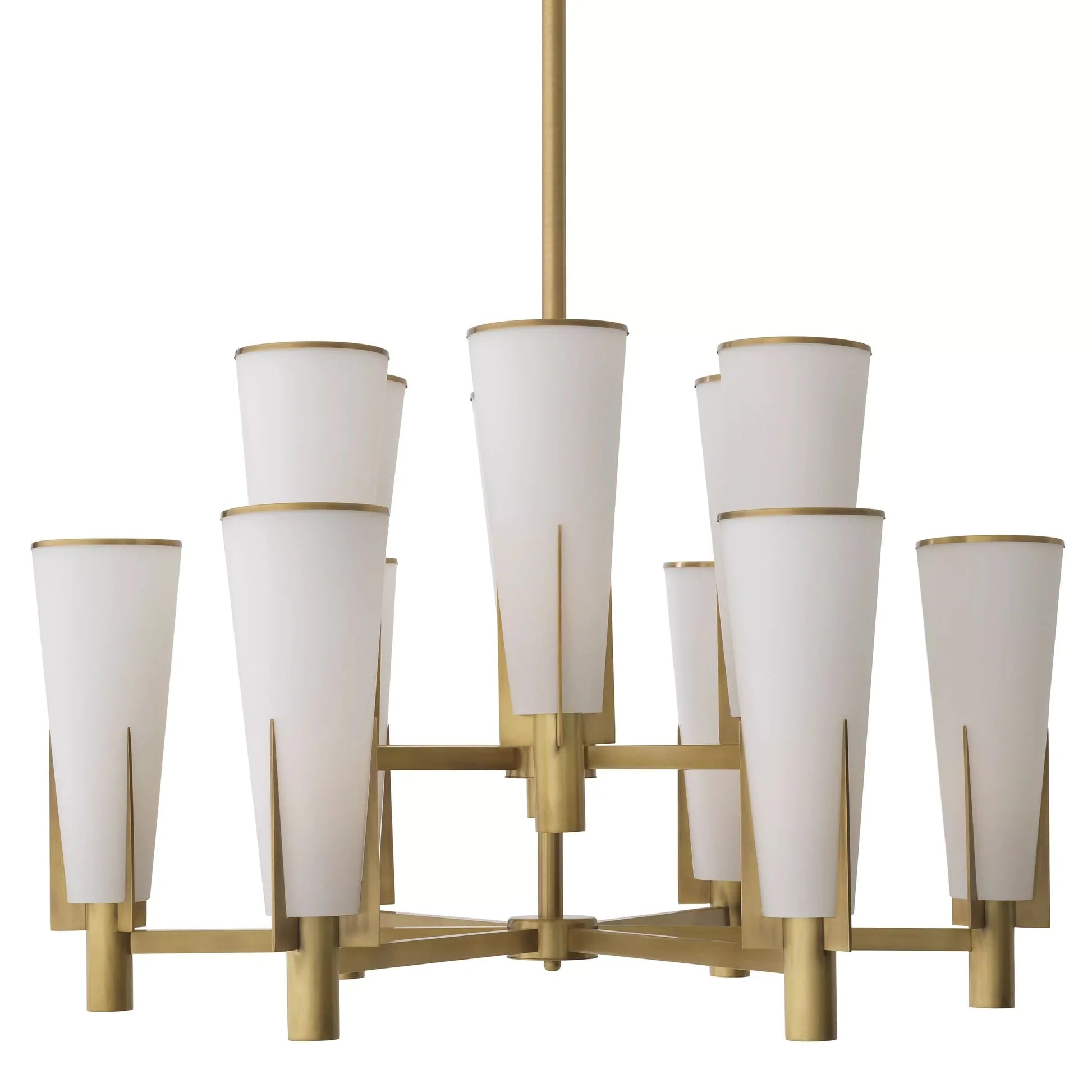 Dino Double Modern Brass Chandelier