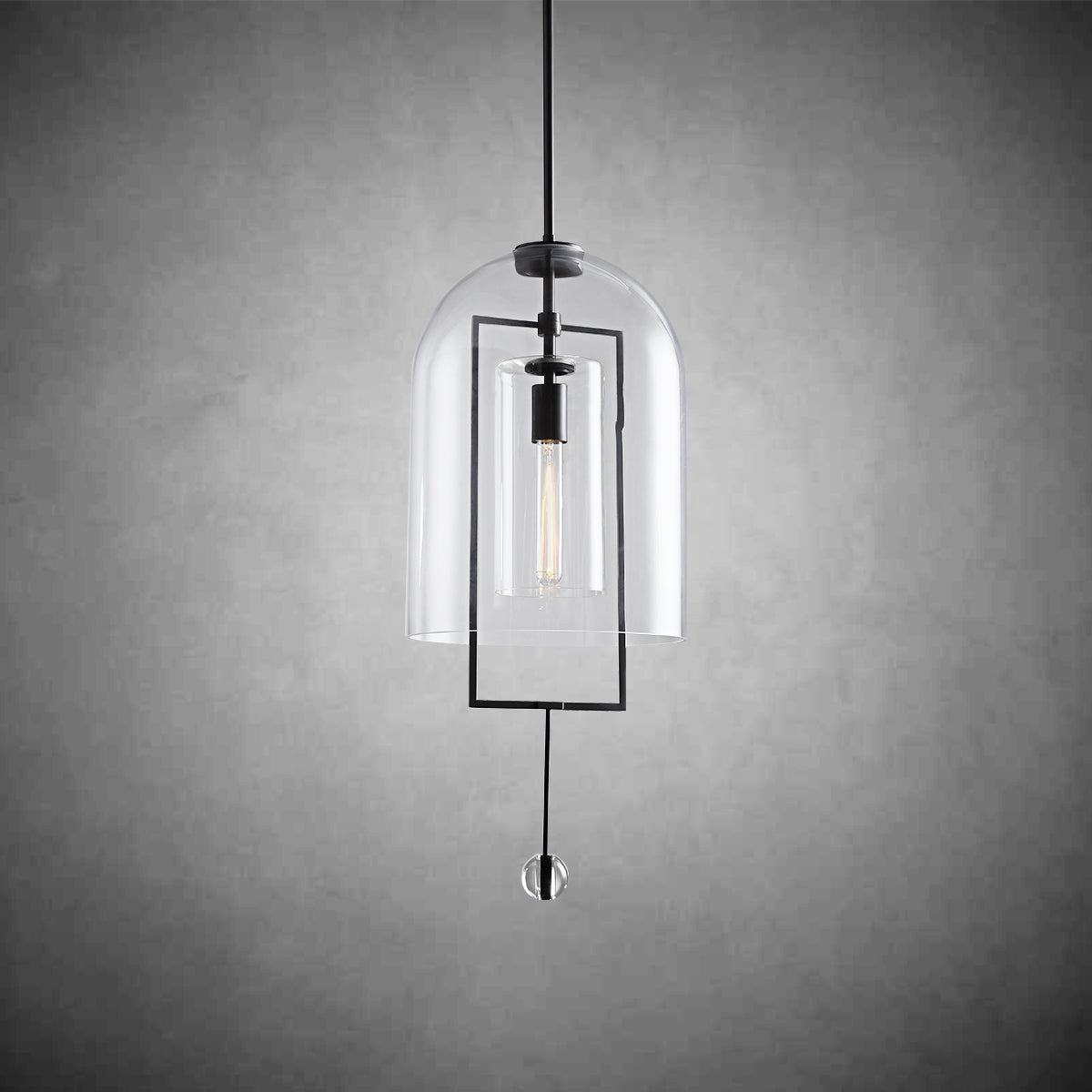Donie Modern Glass Bell Shade Pendant Light