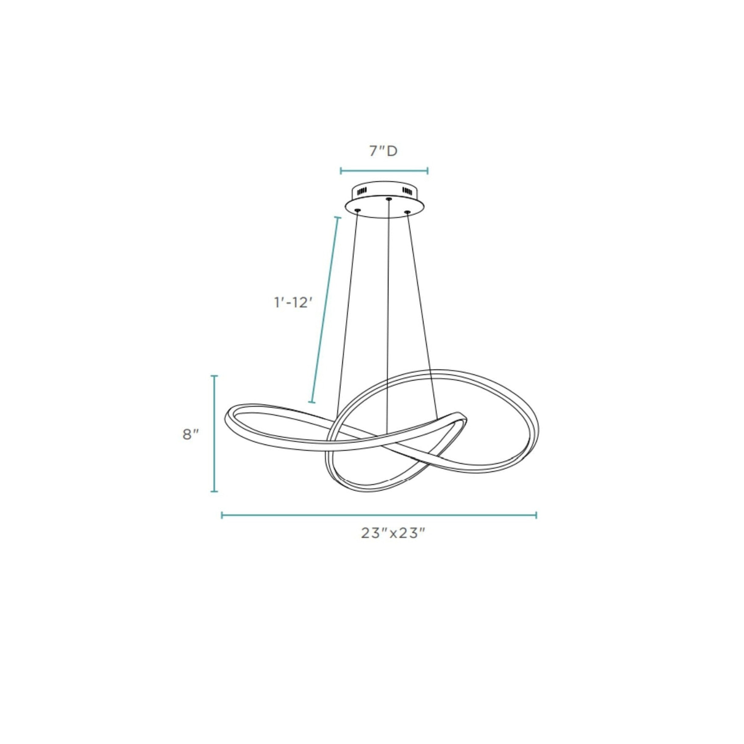 Edinburgh LED Chandelier Gold