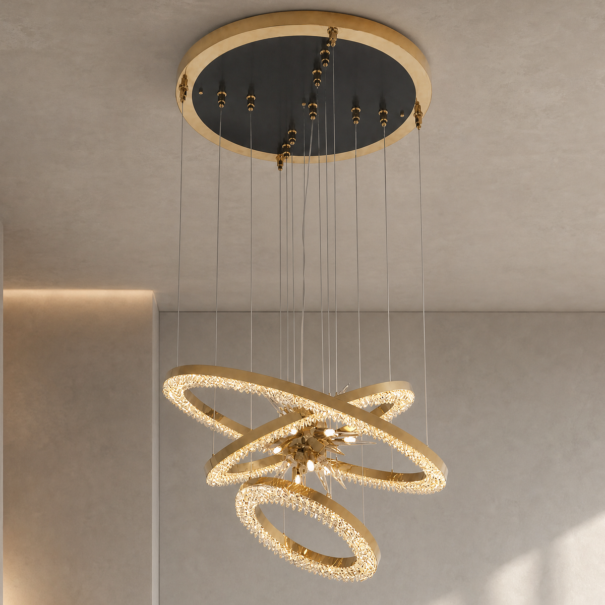 Egiziano Octagonal Halo Chandelier