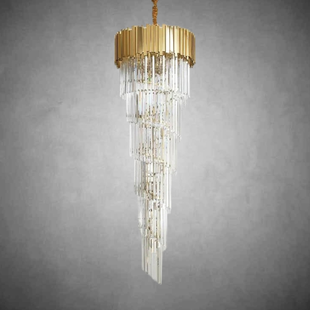 Elian Gillani 2-Story Crystal Chandelier