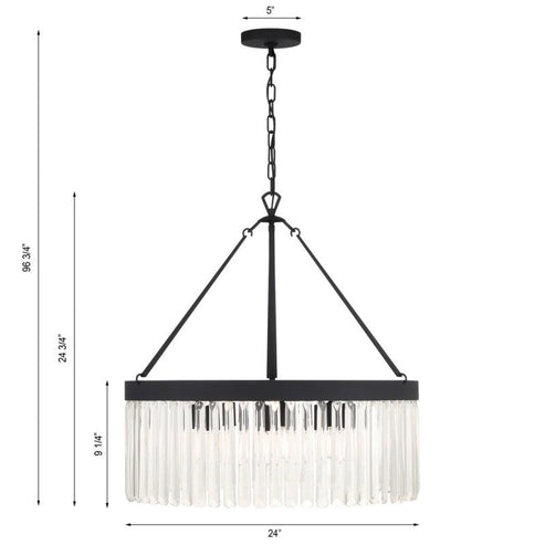 Emony 8 Light Chandelier