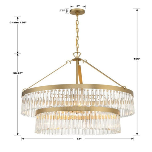 Emony 9 Light Chandelier
