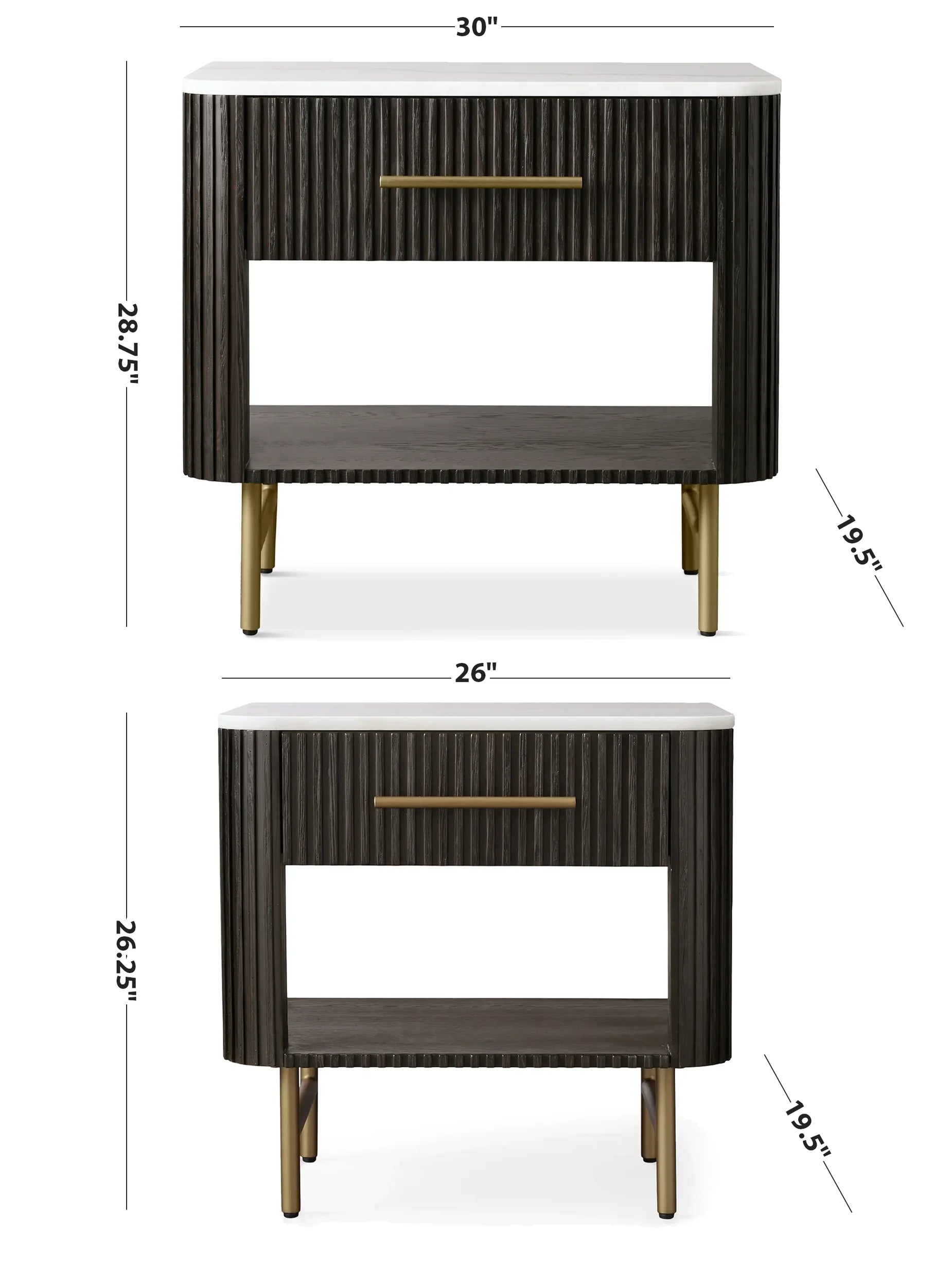 Finnley Open Nightstand