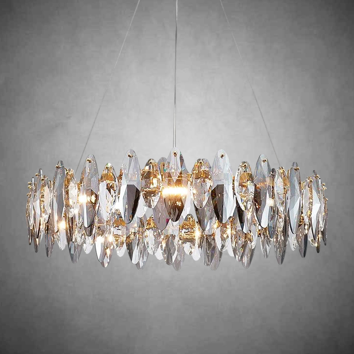 Flor Crystal Round Chandelier