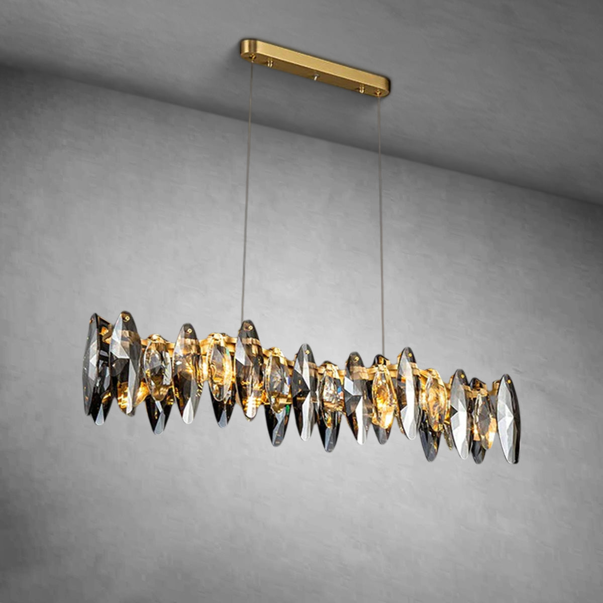 Flor Linear Chandelier for Dining Room