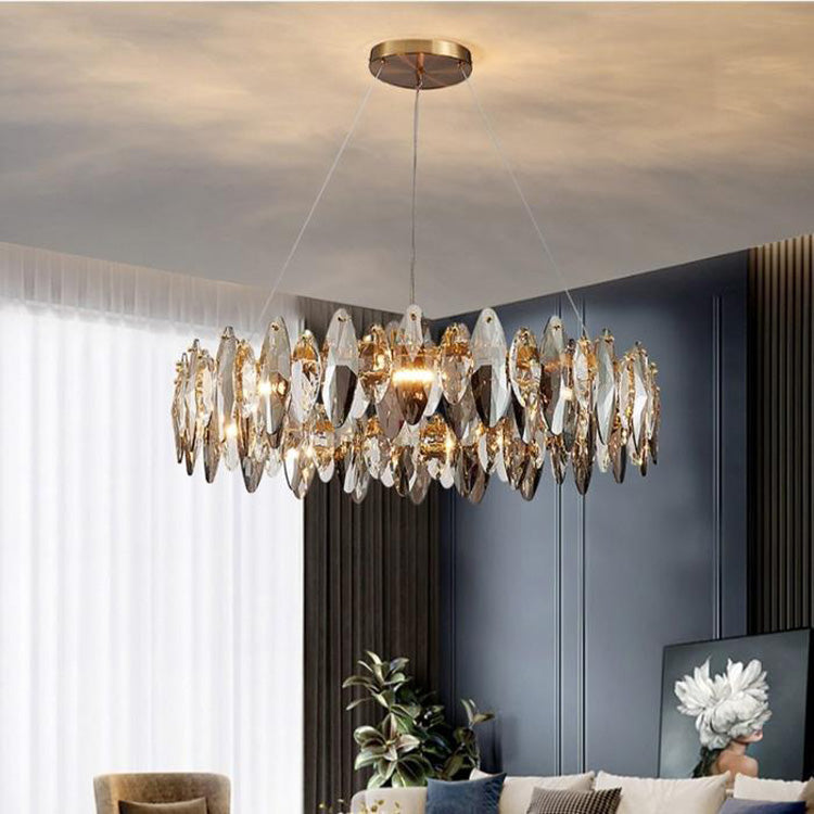 Flor Crystal Round Chandelier