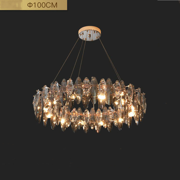 Flor Crystal Round Chandelier