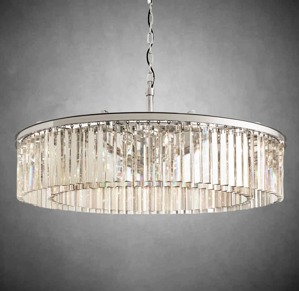 Zestra Crystal Round Chandelier