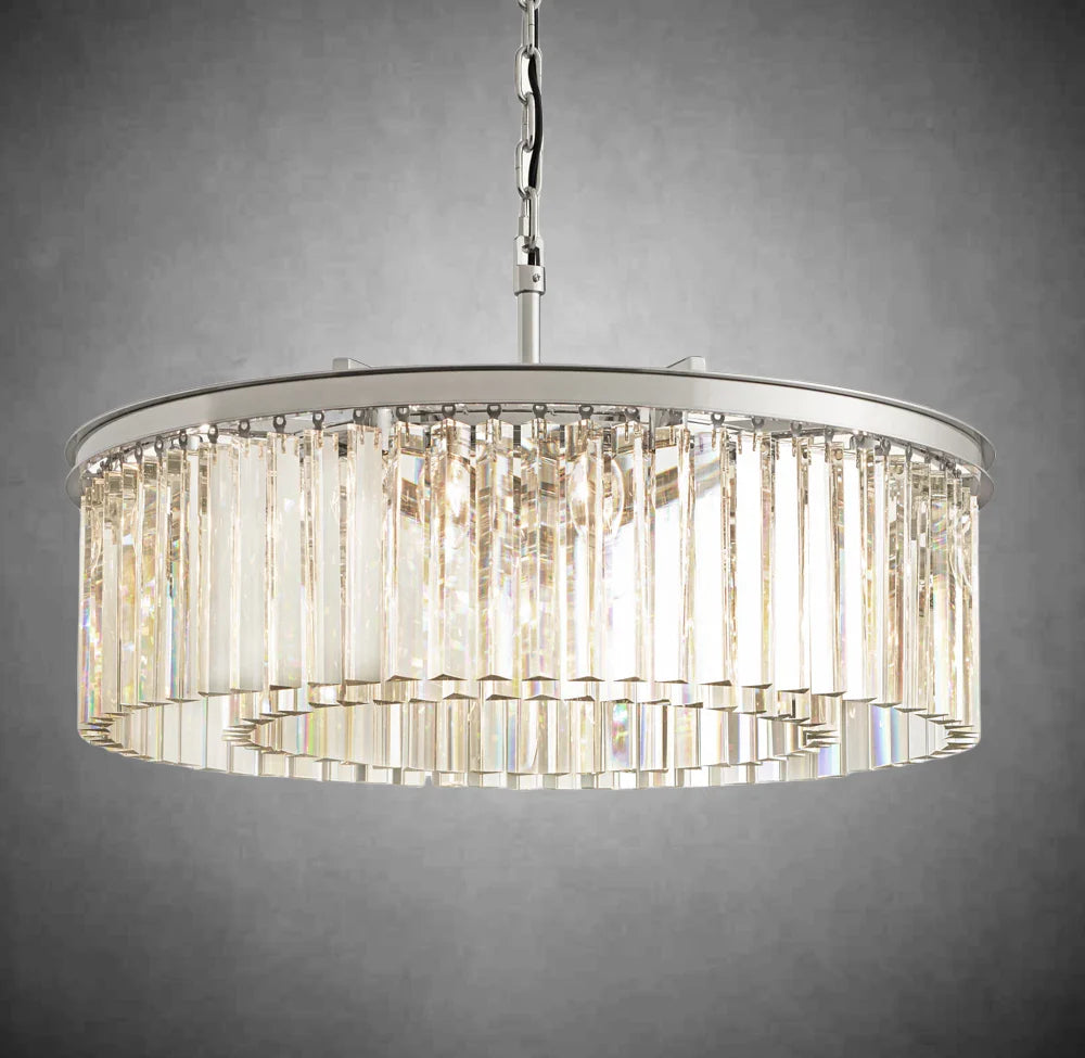 Zestra Crystal Round Chandelier