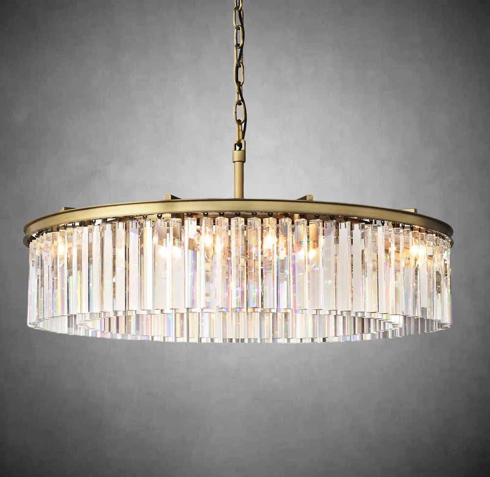 Zestra Crystal Round Chandelier
