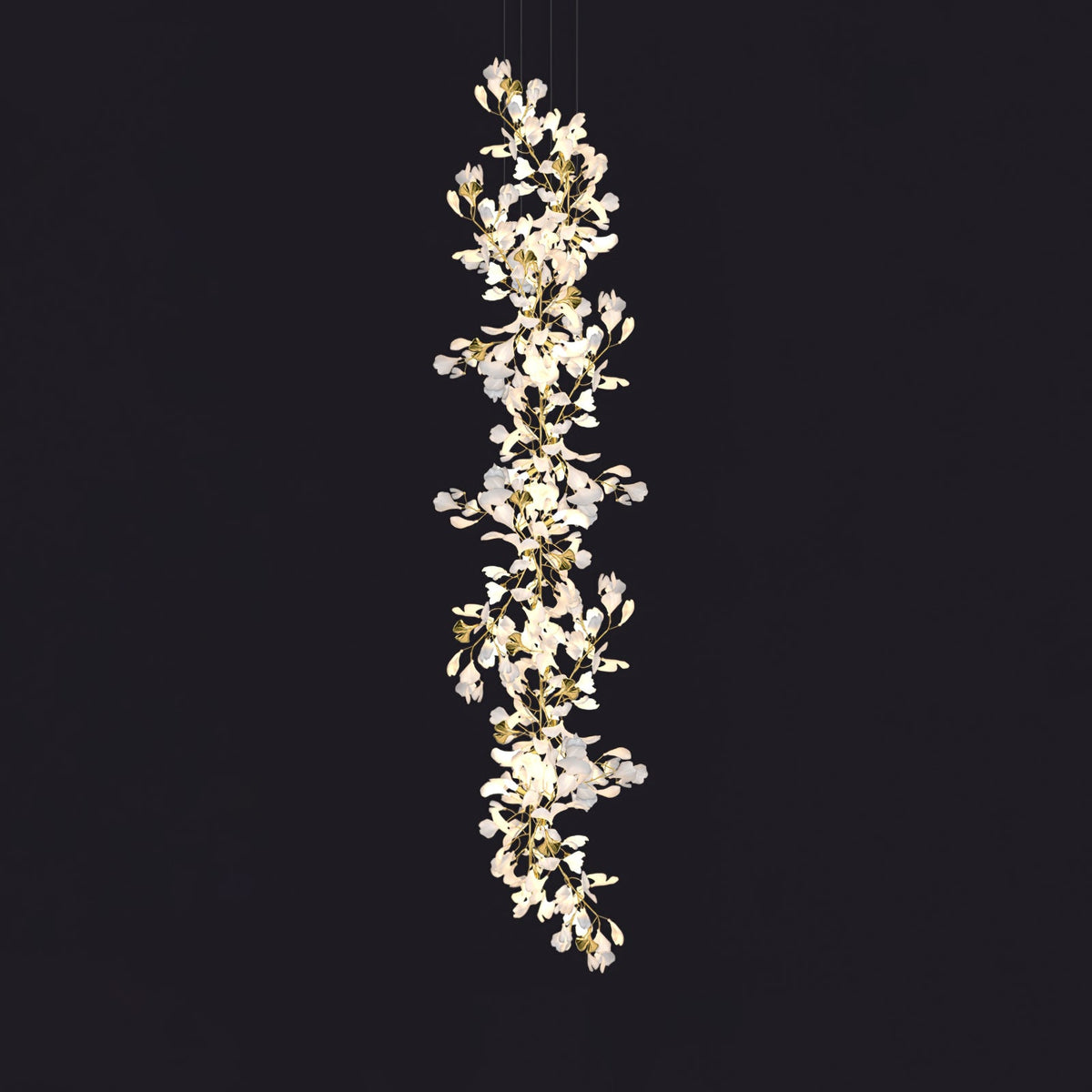 Gingko Leaves Chandelier 196.8"