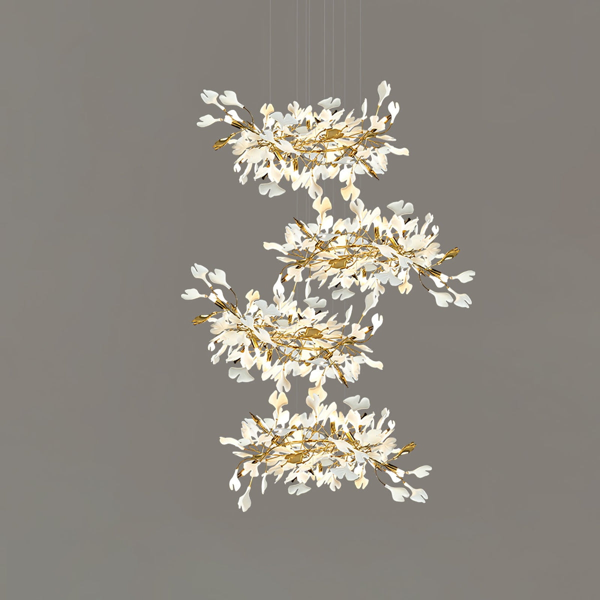 Gingko Leaves Chandelier 196.8"