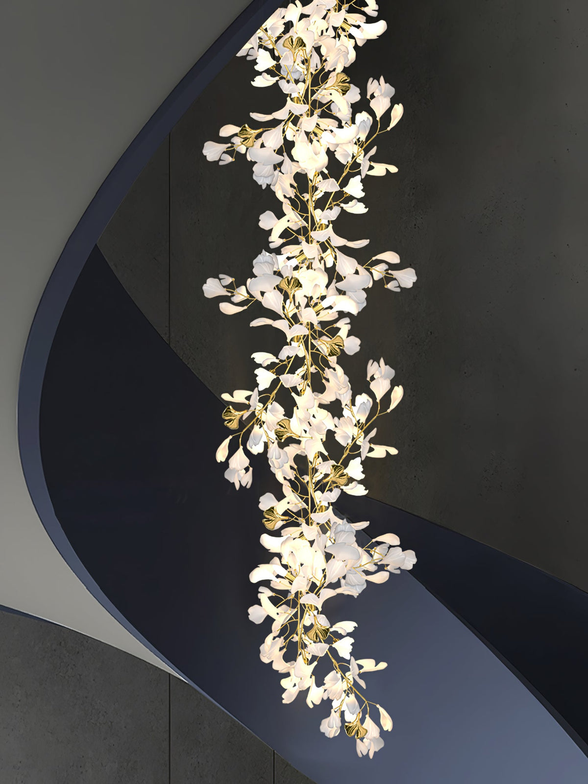 Gingko Leaves Chandelier 196.8"