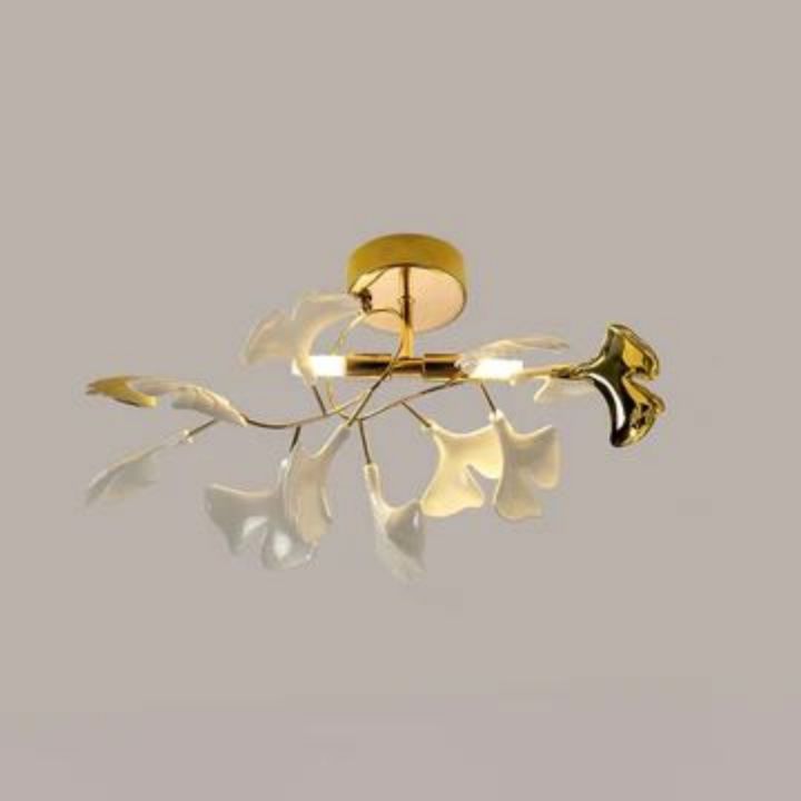 Gliss Gingko Ceramic Ceiling Lamp, Kitchen Island Flushmount Lamp