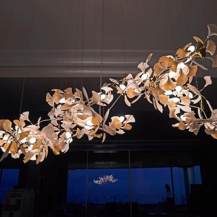 Gingko Leaves Chandelier 196.8"