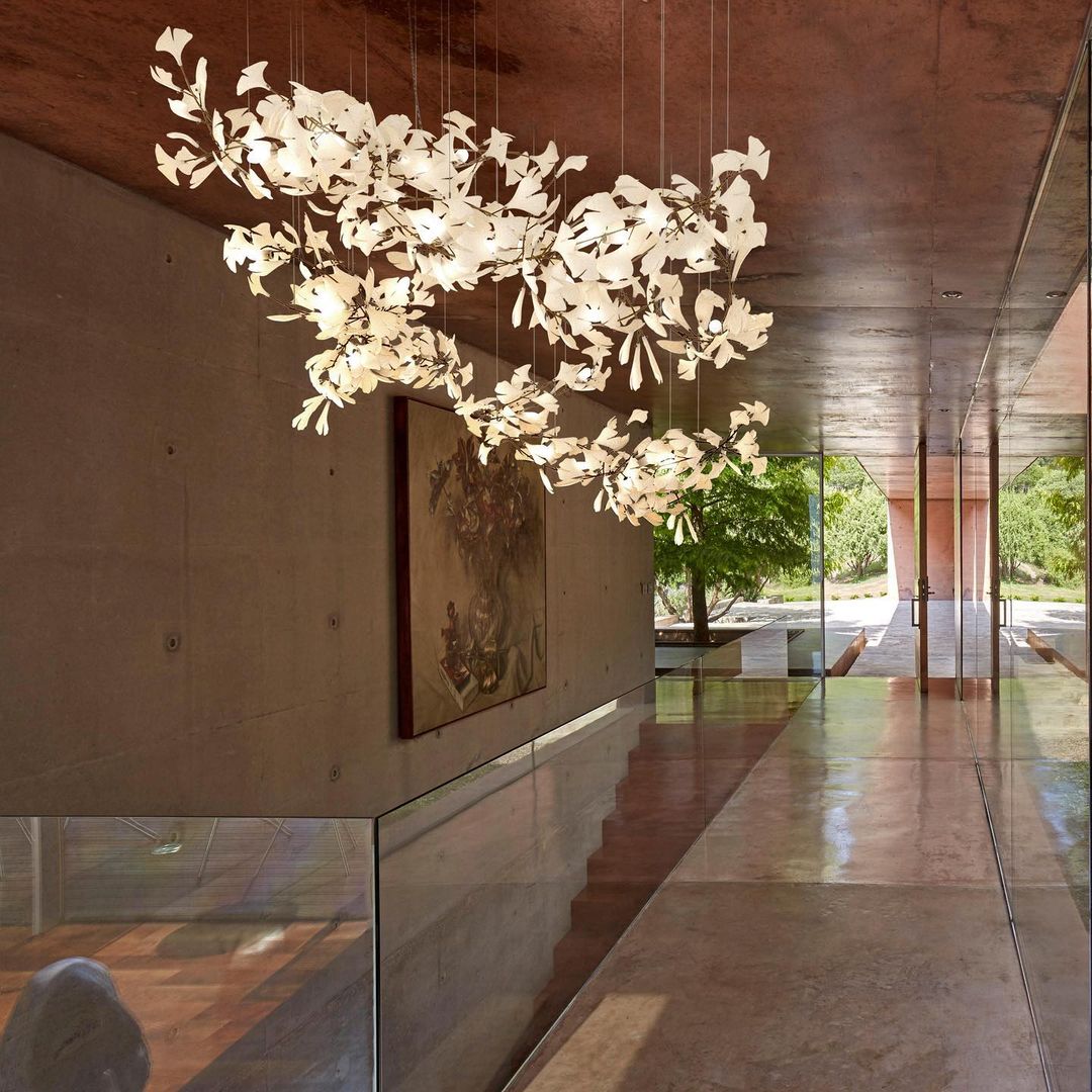 Gingko Leaves Chandelier 196.8"