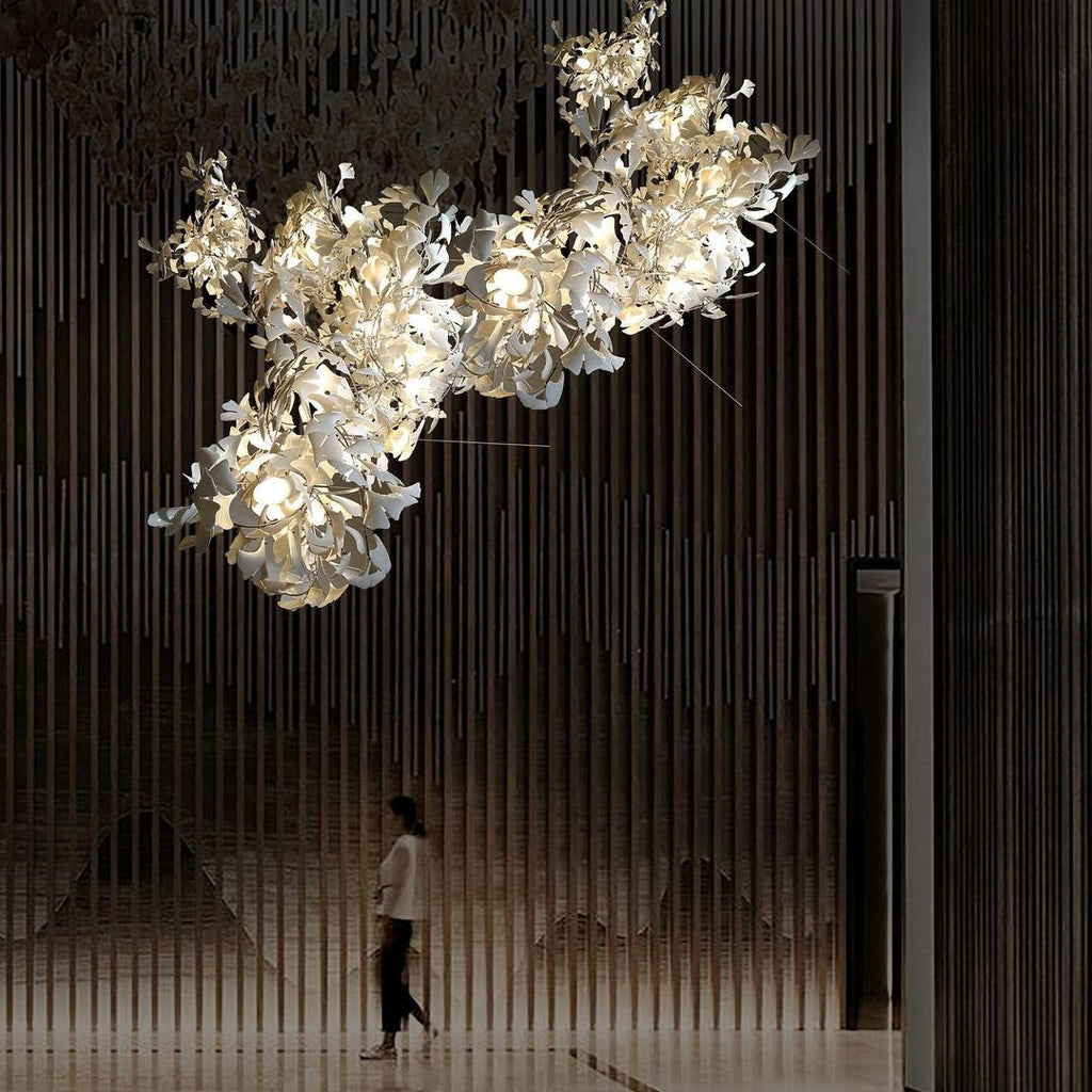 Gingko Leaves Chandelier 196.8"
