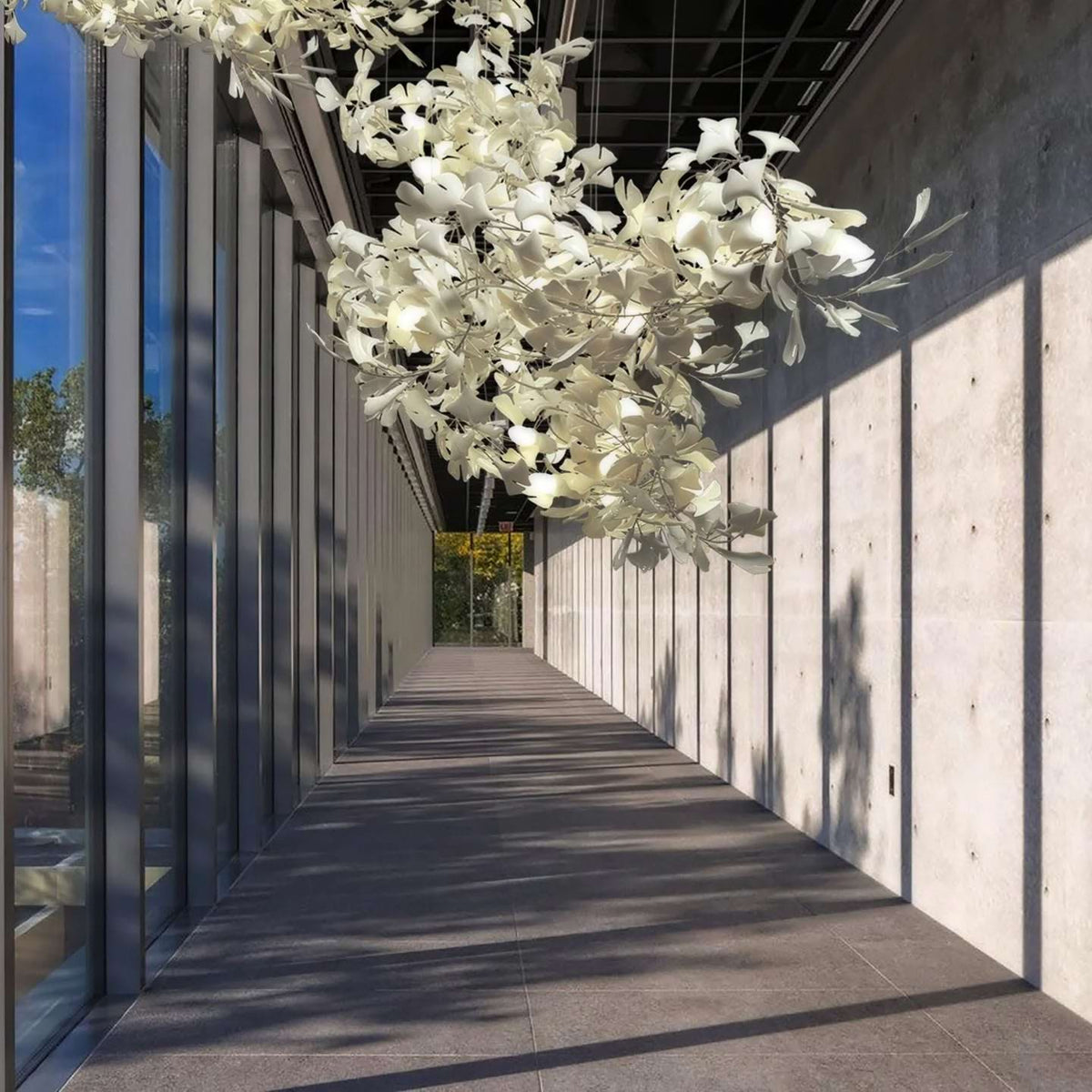 Gingko Leaves Chandelier 196.8"