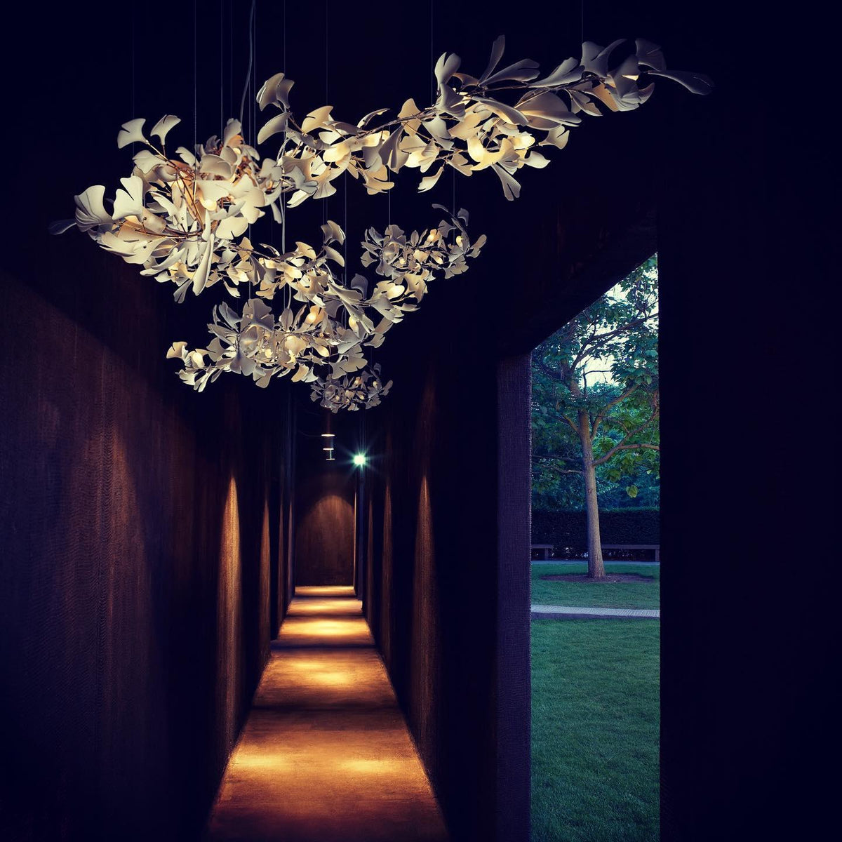 Gingko Leaves Chandelier 196.8"