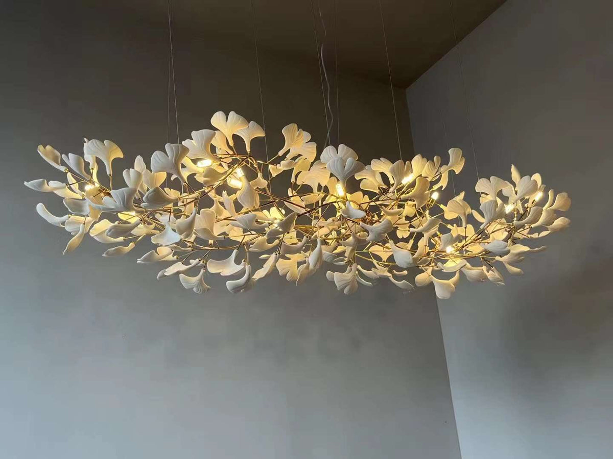 Gingko Leaves Chandelier 196.8"