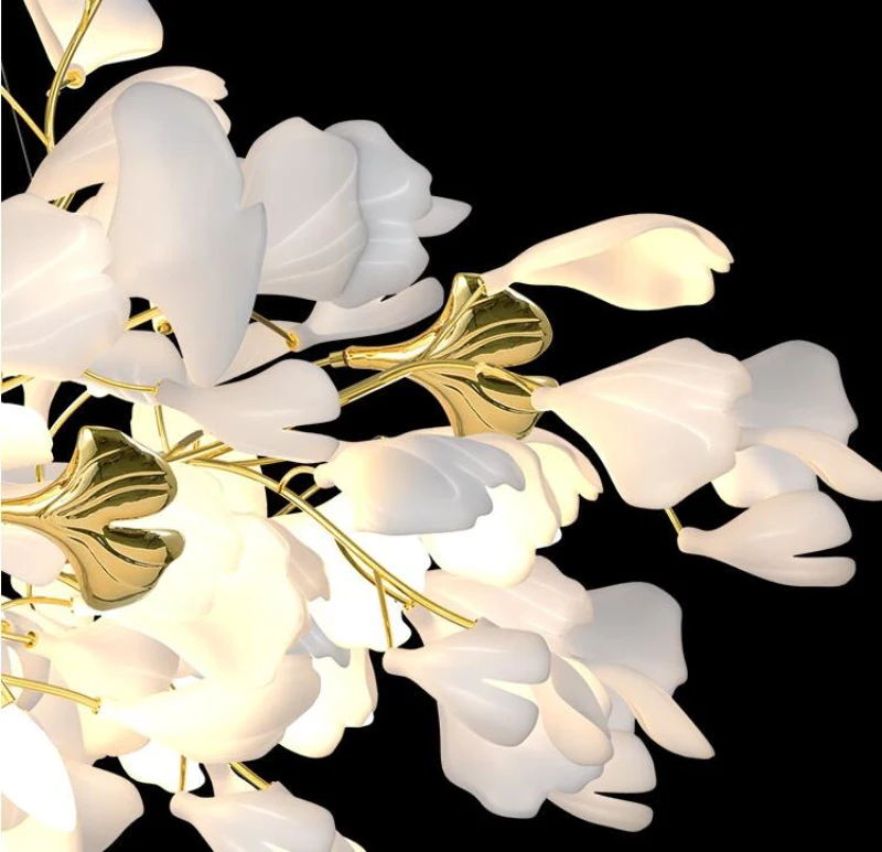 Gingko Leaves Chandelier 196.8"