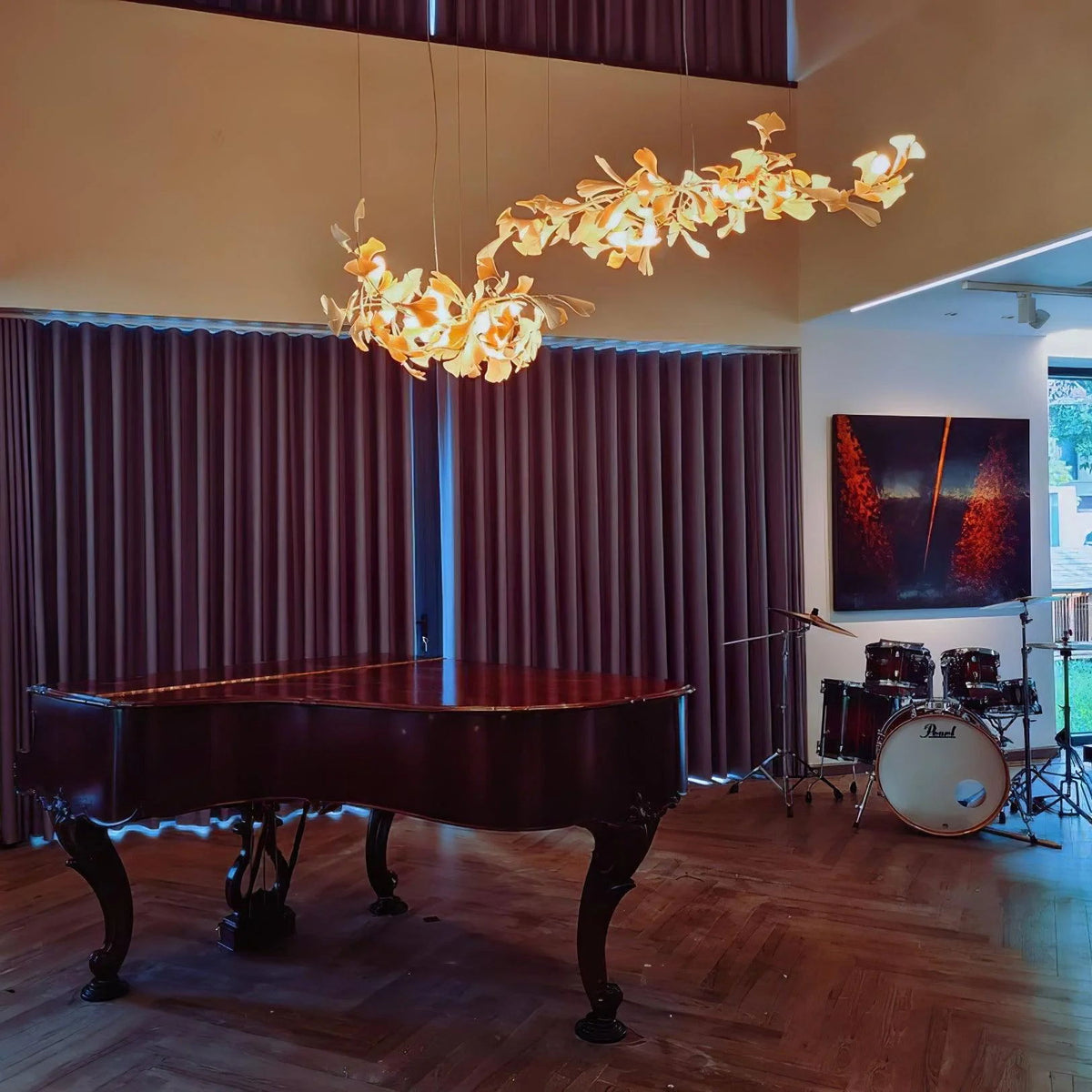 Gingko Leaves Chandelier 196.8"