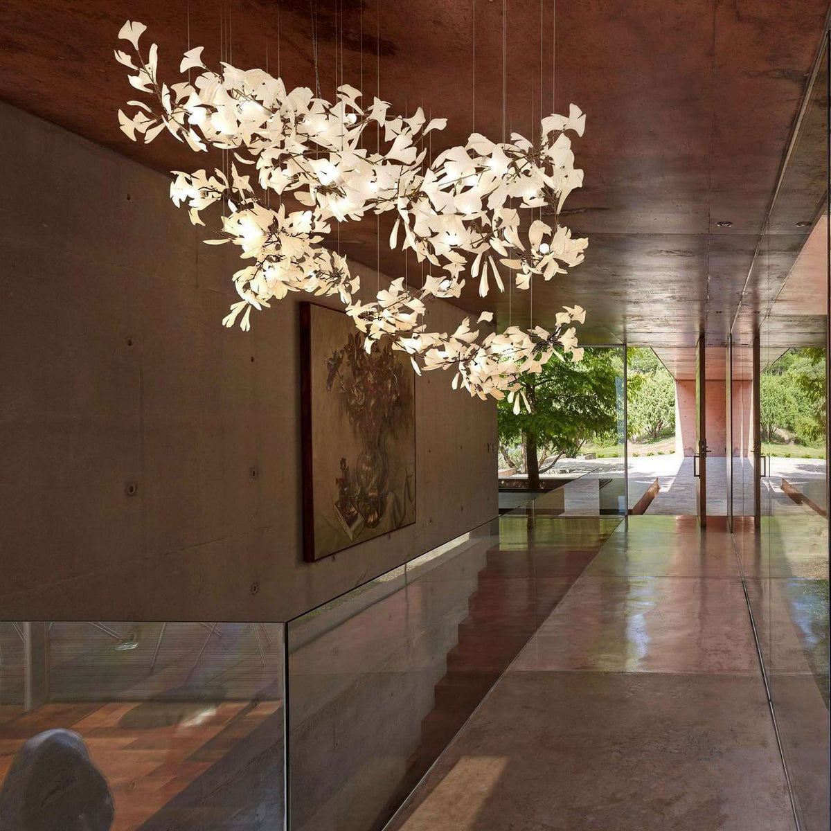 Gingko Leaves Chandelier 196.8"