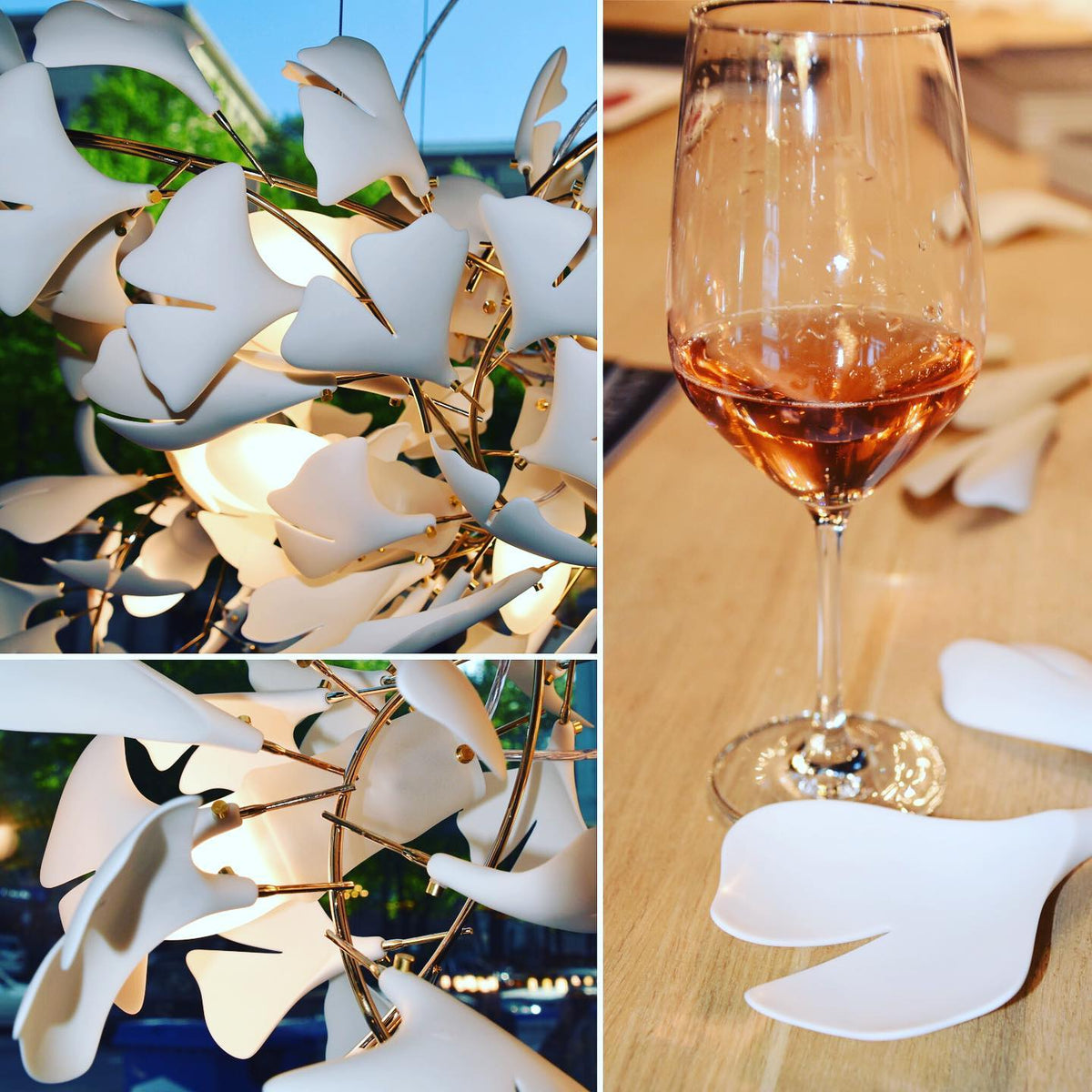 Gingko Leaves Chandelier 196.8"